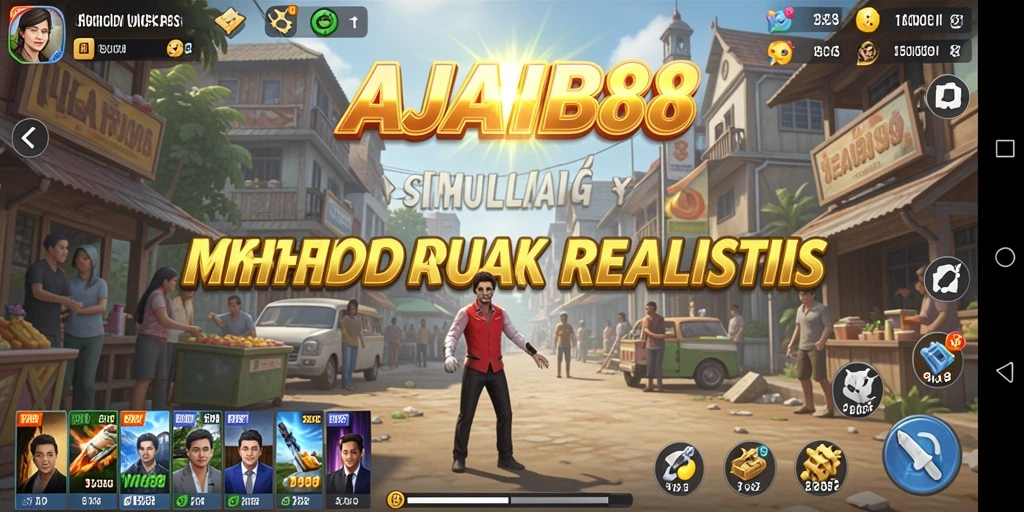 Screenshot utama AJAIB88 menampilkan layanan gameplay Simulation yang menarik.