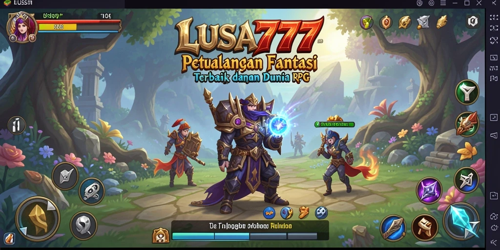 Tampilan gameplay LUSA777 yang memikat dengan aksi RPG yang mendebarkan.