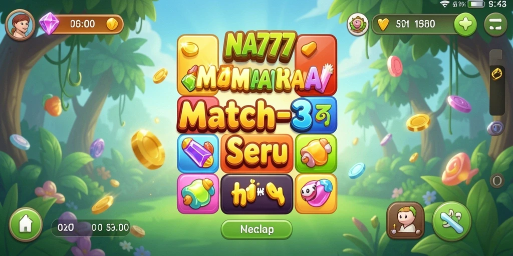 Tampilan gameplay menantang dan penuh warna dari NA777.