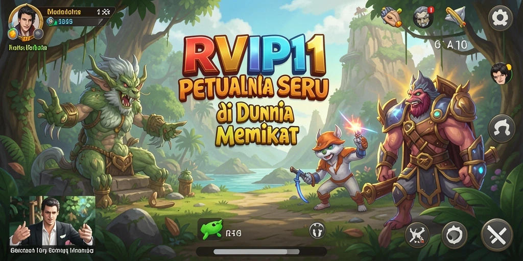 Tangkapan layar gameplay dari RVIP1 yang menunjukkan aksi petualangan seru.