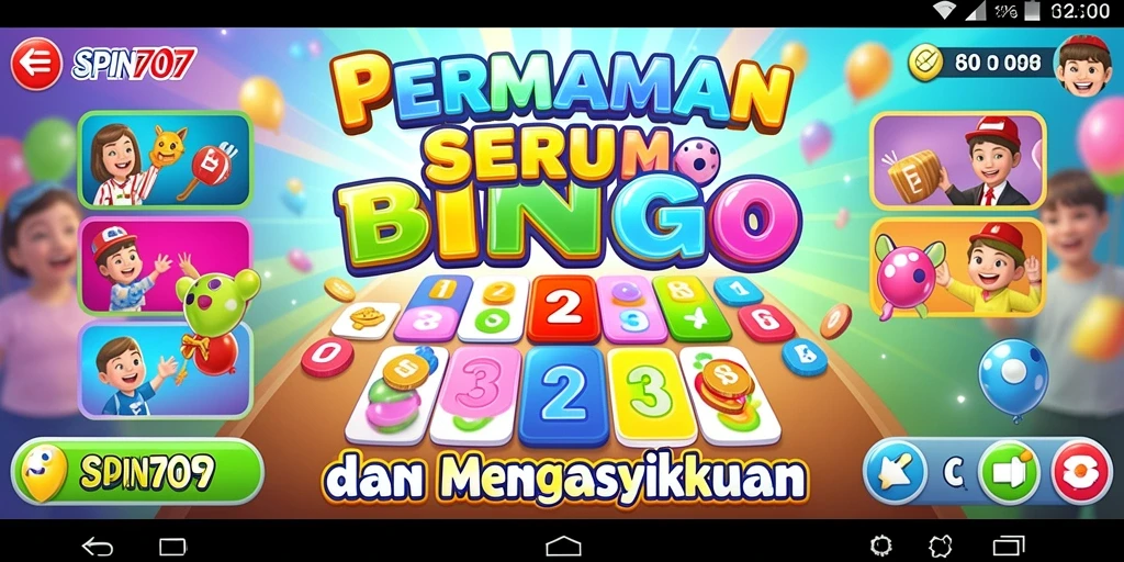 Screenshot game SPIN707 menampilkan gameplay Bingo yang seru dan interaktif.