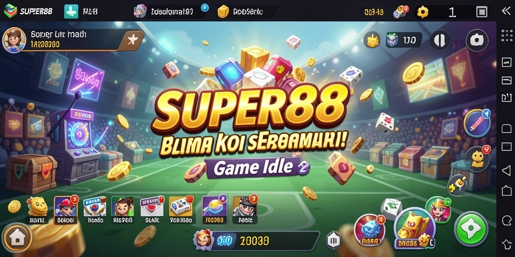 Screenshot gameplay <strong>SUPER88</strong> menampilkan aksi seru dalam permainan Idle.