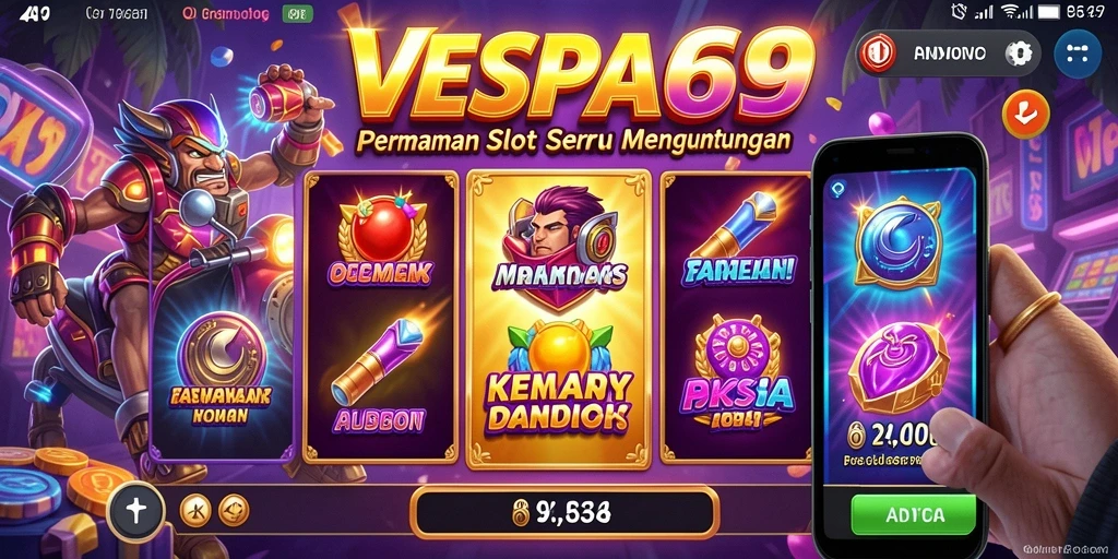 Tampilan gameplay VESPA69 yang menarik dan seru.
