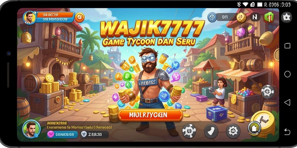Screenshot gameplay WAJIK777 menampilkan manajemen bisnis yang seru.